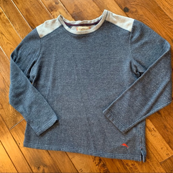 Tommy Bahama | Blue Crew Neck Sweatshirt | Sz L - Picture 2 of 13